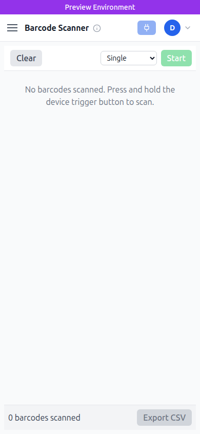 Barcode mobile screenshot