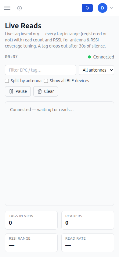 Live feed mobile screenshot